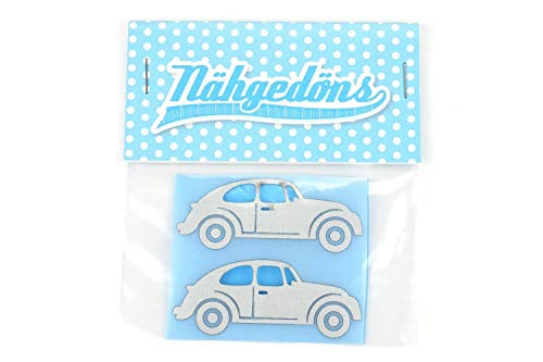 Nähgedöns.de Hippie-Auto | Reflektierendes Bügelbild 2er-Set | Reflektor | Reflektorfolie zum Aufbügeln | 2,5 cm Silber Nähgedöns.de Hippie-Auto | Reflektierendes Bügelbild 2er-Set | Reflektor | Reflektorfolie zum Aufbügeln | 2,5 cm Silber von Nähgedöns.de