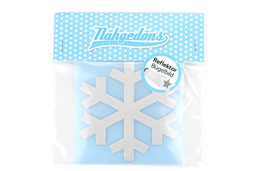 Naehgedoens.de Schneeflocke | Reflektierendes Bügelbild | 10 cm | Silber Naehgedoens.de Schneeflocke | Reflektierendes Bügelbild | 10 cm | Silber von Naehgedoens.de