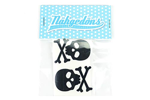 Nähgedöns.de Totenkopf Paar | Reflektierendes Bügelbild | Reflektor | Reflektorfolie zum Aufbügeln | 5 cm Schwarz Nähgedöns.de Totenkopf Paar | Reflektierendes Bügelbild | Reflektor | Reflektorfolie zum Aufbügeln | 5 cm Schwarz von Nähgedöns.de