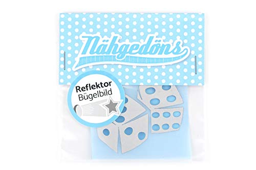 Naehgedoens.de Würfel | Reflektierendes Bügelbild | 5 cm | Silber Naehgedoens.de Würfel | Reflektierendes Bügelbild | 5 cm | Silber von Naehgedoens.de