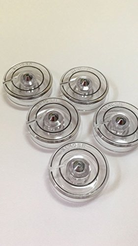 5 Spulen für Singer Nähmaschinen Harmonie 200+400 (Magische Spule) von Buosha