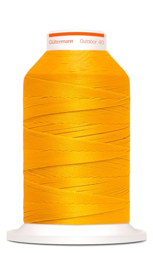 Gütermann Nähgarn Outdoor 400m UV-Beständig Farbecht Witterungsbeständig Nähprojekte Nähen Nähzubehör (1585 - gelb) von Nähmit