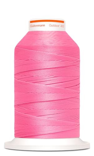 Gütermann Nähgarn Outdoor 400m UV-Beständig Farbecht Witterungsbeständig Nähprojekte Nähen Nähzubehör (4941 - rosa) von Nähmit