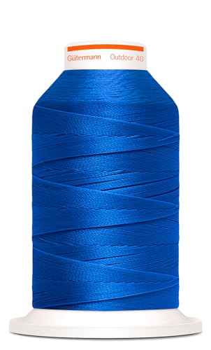 Gütermann Nähgarn Outdoor 400m UV-Beständig Farbecht Witterungsbeständig Nähprojekte Nähen Nähzubehör (6655 - royalblau) von Nähmit