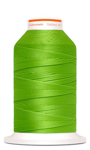 Gütermann Nähgarn Outdoor 400m UV-Beständig Farbecht Witterungsbeständig Nähprojekte Nähen Nähzubehör (8530 - gelbgrün) von Nähmit