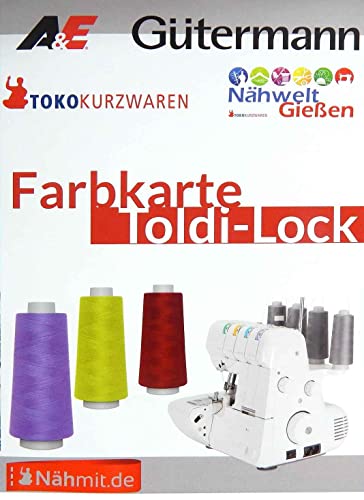 Gütermann - Nähmit Toldi Nähgarn & Toldilock Overlockgarn Farbkarte (Toldi & Toldilock Farbkarte gedruckt) von Nähmit