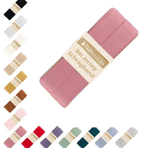 Nähmit - Jersey Schrägband - elastisches vorgefalztes Einfassband 3 Meter x 20mm Nähmit - Jersey Schrägband - elastisches vorgefalztes Einfassband 3 Meter x 20mm von Nähmit