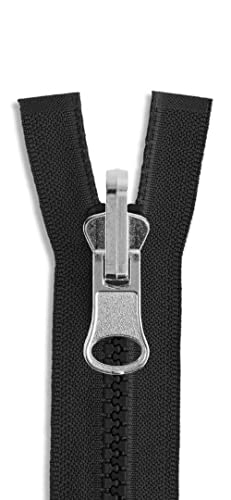 YKK 80cm Vislon Wendereißverschluss Kunststoff Wende Reißverschluss teilbar für Jacken Mantel von Nähmit