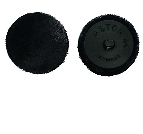 Knöpfe 1 Stück schwarzer Pannésamt Stoff bezogen 28 mm von Nähstübl