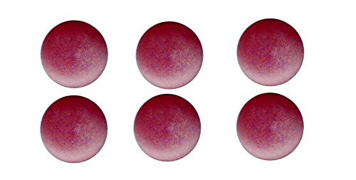 Knöpfe 6 Ösenknöpfe 23 mm leicht gewölbt weinrot matt von Nähstübl