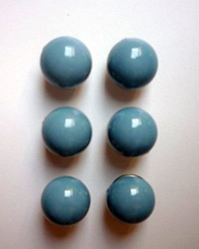 Nähstübl 6 Ösenknöpfe 11 mm aquamarinblau Halbkugel von Nähstübl