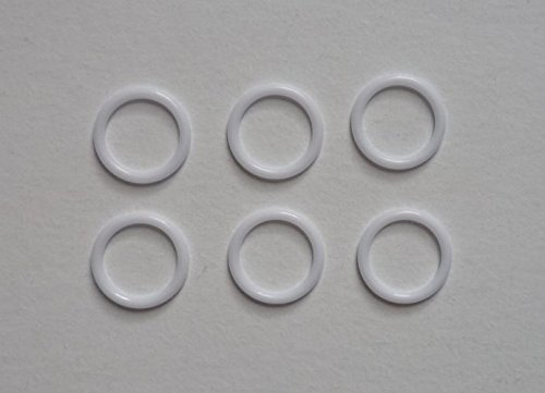 Nähstübl 6 Stück Ringe für BH Bikini 10 mm Kunststoff weiß Nähstübl 6 Stück Ringe für BH Bikini 10 mm Kunststoff weiß von Nähstübl