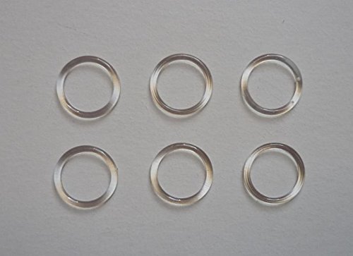 Nähstübl 6 Stück Ringe für BH Bikini 15 mm Kunststoff transparent Nähstübl 6 Stück Ringe für BH Bikini 15 mm Kunststoff transparent von Nähstübl