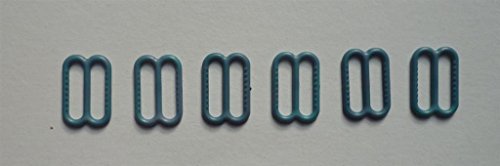 Nähstübl 6 Stück Versteller BH Bikini 15 mm Kunststoff Petrol von Nähstübl