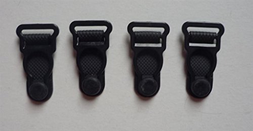 Nähstübl Strumpfhalterhänger zum annähen 10 mm schwarz 4 Stück Kunststoff Nähstübl Strumpfhalterhänger zum annähen 10 mm schwarz 4 Stück Kunststoff von Nähstübl