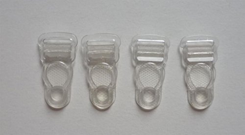 Nähstübl Strumpfhalterhänger zum annähen 10 mm transparent 4 Stück Kunststoff Nähstübl Strumpfhalterhänger zum annähen 10 mm transparent 4 Stück Kunststoff von Nähstübl