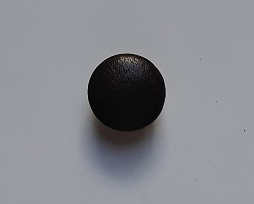Polster Lederknopf Lederknöpfe 18 mm dunkelbraun Echtleder bezogen von Nähstübl