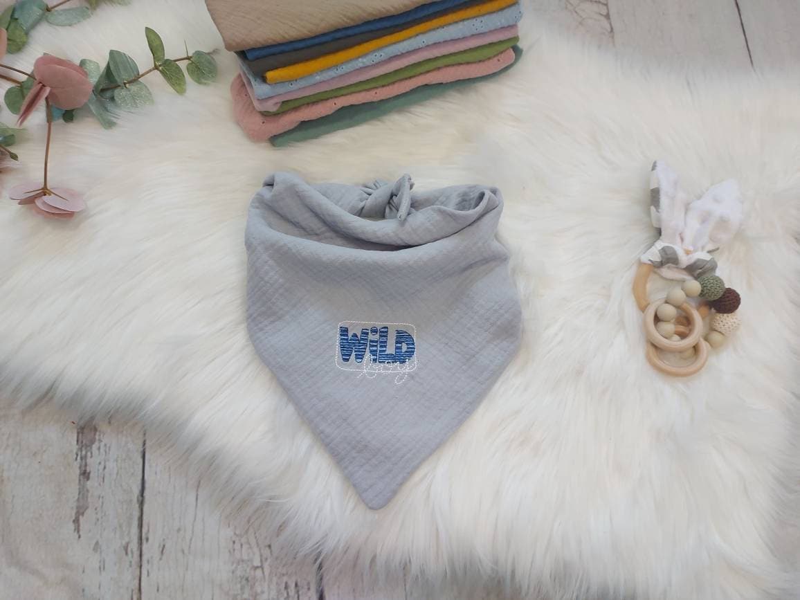 Halstuch Musselin, Wildboy, Grau Halstuch Musselin, Wildboy, Grau von NaehtanteChristina