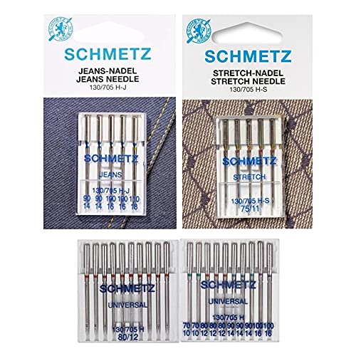 Nähwelt Flach Nadelsortiment Stretch/Jeans/Universal/System 130/705H/30 Nadeln Nähwelt Flach Nadelsortiment Stretch/Jeans/Universal/System 130/705H/30 Nadeln von Homry