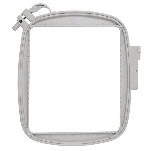 Nähwelt Flach Stickrahmen Creative Texture Hoop für Pfaff (150mm x 150mm) - Grau, Kunststoff, Quadratisch von Nähwelt Flach