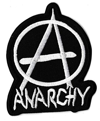 Aufnäher Anarchie weiß Patch Anarchistische Symbol bestickt zum Aufbügeln Aufnäher Anarchie weiß Patch Anarchistische Symbol bestickt zum Aufbügeln von NagaPatches