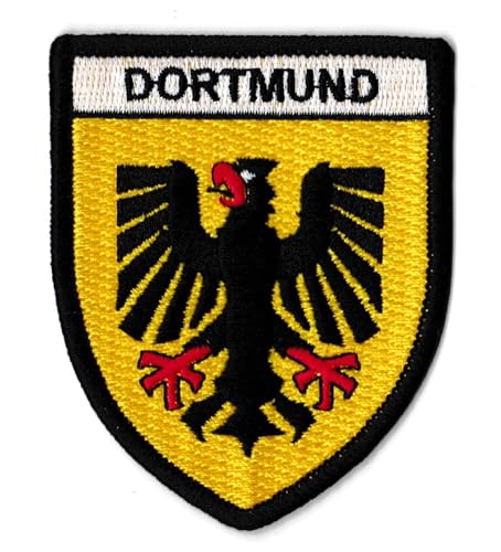 Aufnäher Dortmund Patch Deutsche Stadt bestickt zum Aufbügeln von NagaPatches