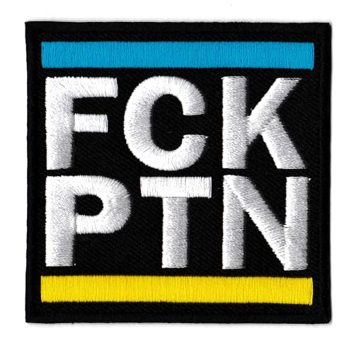 Aufnäher FCK PTN Anti Putin Patch bestickt Ukraine zum Aufbügeln von NagaPatches