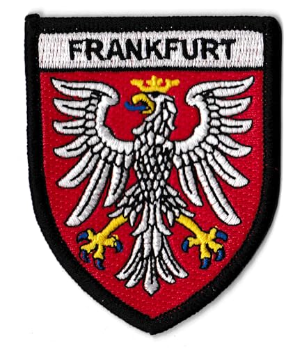 Aufnäher Frankfurt bestickt Wappen Frankfurt zum Aufbügeln von NagaPatches