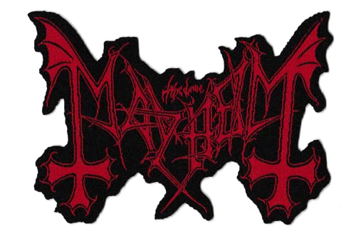 Aufnäher Mayhem offizielles Patch, gewebtes Abzeichen unter Lizenz Balck Metall von NagaPatches