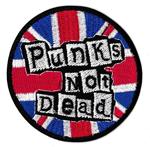 Aufnäher Punks Not Dead Punk, bestickt, zum Aufbügeln von NagaPatches