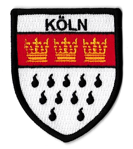 Aufnäher Wappen Köln Bestickt Stadt Köln Deutschland zum Aufbügeln von NagaPatches
