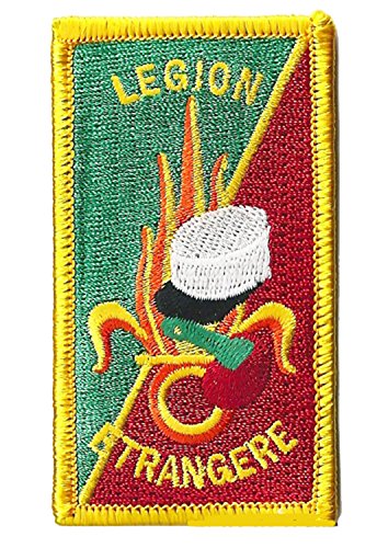 Aufnäher mit französischem Legion Étrangère Logo, bestickt, militärisch, zum Aufbügeln von NagaPatches