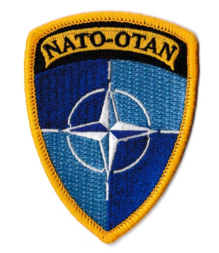 Aufnäher mit NATO-Logo, bestickt, zum Aufbügeln von NagaPatches