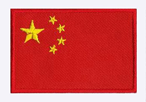 Aufnäher mit chinesischer Flagge, bestickt, chinesische Volksrepublik, China, RPC von NagaPatches
