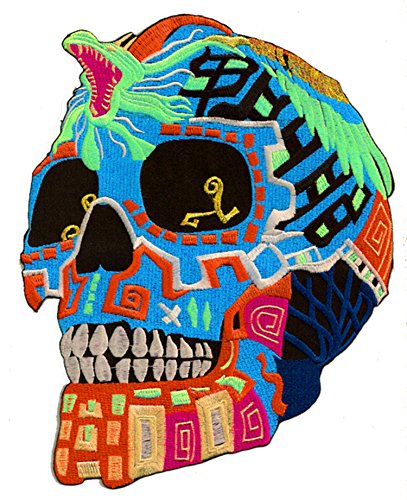 Aufnäher zum Aufbügeln, Motiv: Mexican Skull von NagaPatches