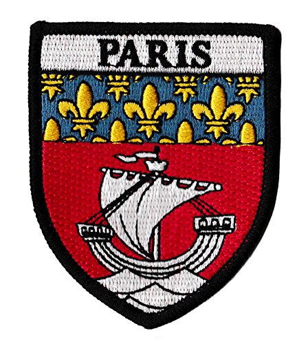Patch, Stadt, Paris, bestickt, zum Aufbügeln, Wappen von Paris von NagaPatches