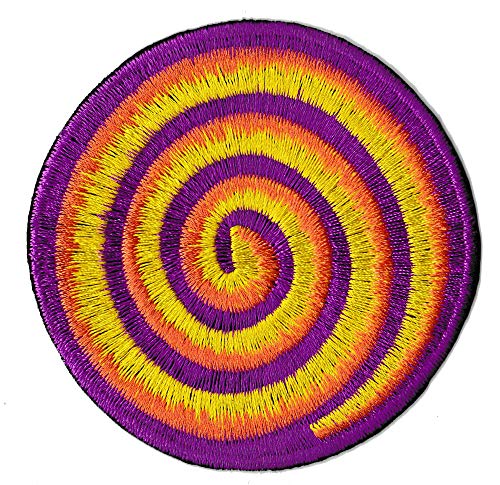 Aufnäher zum Aufbügeln, Motiv: psychedelische Spirale, Hippie-Stickerei Aufnäher zum Aufbügeln, Motiv: psychedelische Spirale, Hippie-Stickerei von NagaPatches