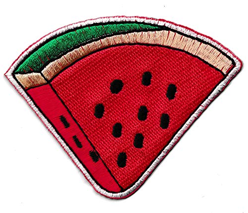 Aufnäher zum Aufbügeln, Wassermelonenstück, Obst, Patch von NagaPatches
