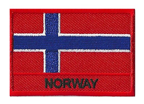 NagaPatches Aufnäher Flagge Norwegen von NagaPatches