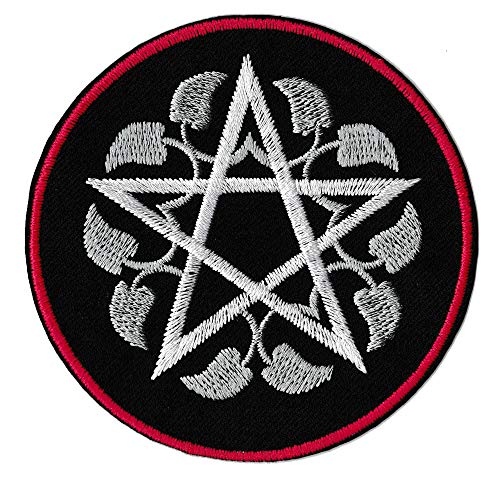 NagaPatches Aufnäher zum Aufbügeln, Pentagramm, Hexerei von NagaPatches