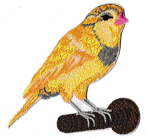 NagaPatches Aufnäher zum Aufbügeln, Vogel, Gelb, Patches von NagaPatches