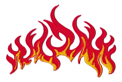 Patch, Aufnäher, Flamme, bestickt, zum Aufbügeln, Flammen von NagaPatches