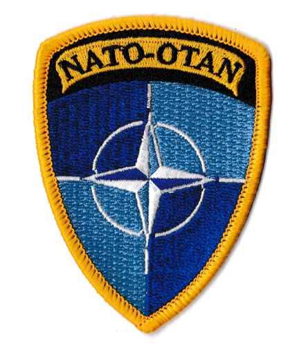 Patch, Aufnäher, Logo Nato, Militär, OPEX, bestickt, zum Aufbügeln von NagaPatches