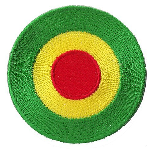 Patch wärmeklebendes Flicken Kokarde Rasta von NagaPatches