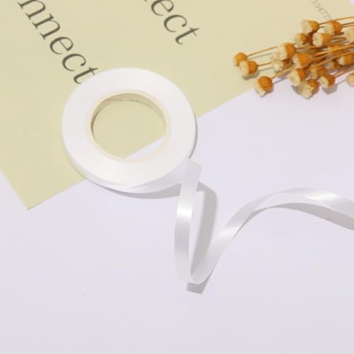 Nagsxiw 120M / 24 Rollen Geschenkband Weiß Set, 5MM*5M, PVC Material, Ideal für Geschenke, Hochzeit, Weihnachten, Dekoration, Kunsthandwerk, Hochzeitsfeier, Scrapbooking, Einfarbig, Casual von Nagsxiw