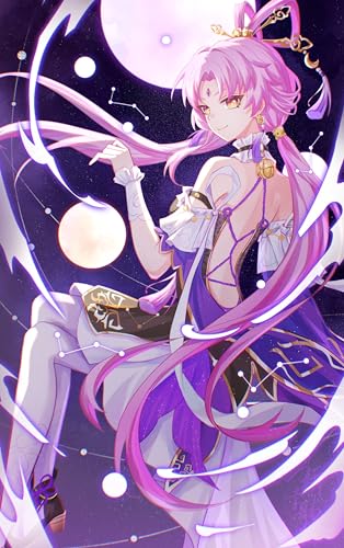 Nahida Star Rail 5D Diamond Painting Kits für Kind Geschenk, Anime Diamont Painting Set Full Runden Drill Diamond Art Perfect Geschenk für Home Wall Dekorieren, Ungerahmt (30 x 40 cm, Fu Xuan‌‌5) von Nahida