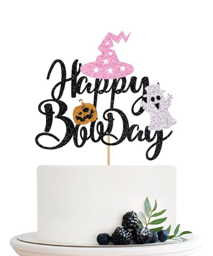 Naicaek Tortenaufsatz "Happy Boo Day", "Happy Halloween Here for the Boos", Geisterhut, Kürbis-Thema, Kuchendekoration, gruseliger Geist, Halloween-Thema, Babyparty, Kindergeburtstag, Partyzubehör, 1 Naicaek Tortenaufsatz "Happy Boo Day", "Happy Halloween Here for the Boos", Geisterhut, Kürbis-Thema, Kuchendekoration, gruseliger Geist, Halloween-Thema, Babyparty, Kindergeburtstag, Partyzubehör, 1 von Naicaek
