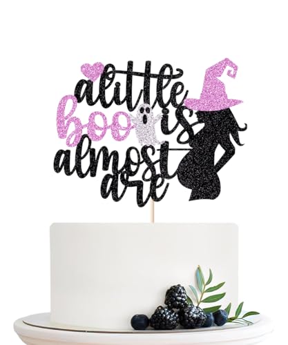 Naicaek Tortenaufsatz mit Glitzer, Aufschrift "A Little Boo is Almost Due ", Babyparty-Dekoration, Happy 1st Boo Day, Geisterparty, Dekoration für Jungen und Mädchen Naicaek Tortenaufsatz mit Glitzer, Aufschrift "A Little Boo is Almost Due ", Babyparty-Dekoration, Happy 1st Boo Day, Geisterparty, Dekoration für Jungen und Mädchen von Naicaek