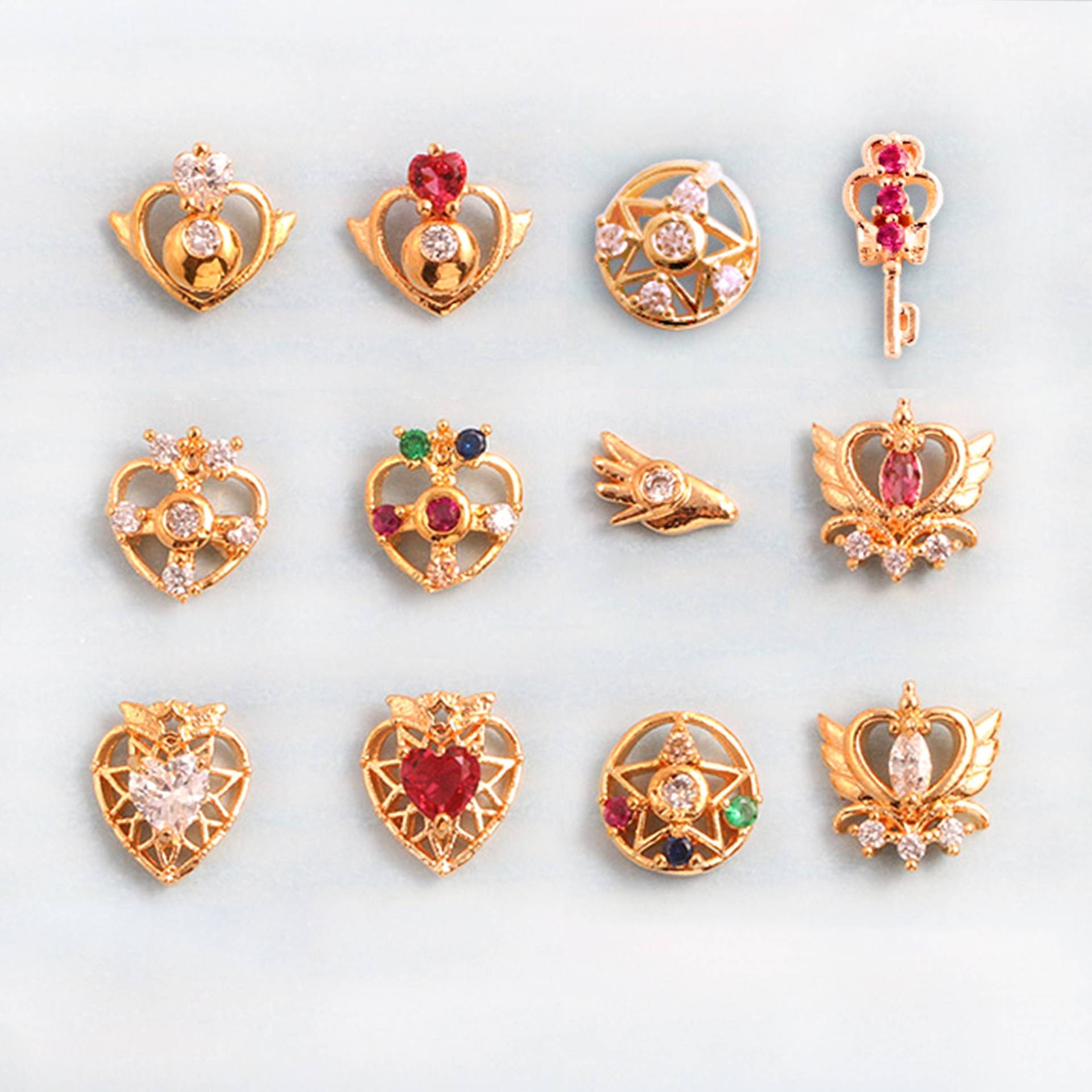 12 Stück Sailor Moon Premium Nagel Charms 12 Stück Sailor Moon Premium Nagel Charms von NailQueenNYC