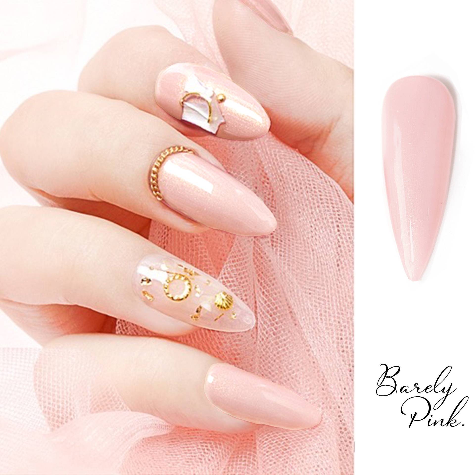 Barely Pink Gel Nagellack 15Ml | Soak Off Uv/Led Gel-Nagellack Opak Rosa Mit Dezenten Eleganten Perlenfunkeln E1-03 Barely Pink Gel Nagellack 15Ml | Soak Off Uv/Led Gel-Nagellack Opak Rosa Mit Dezenten Eleganten Perlenfunkeln E1-03 von NailQueenNYC